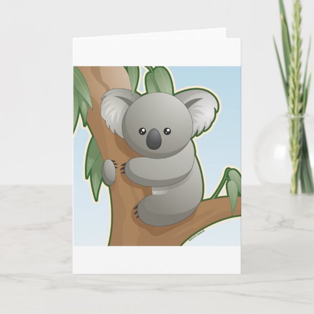 Tarjeta Kawaii Koala (Anverso)