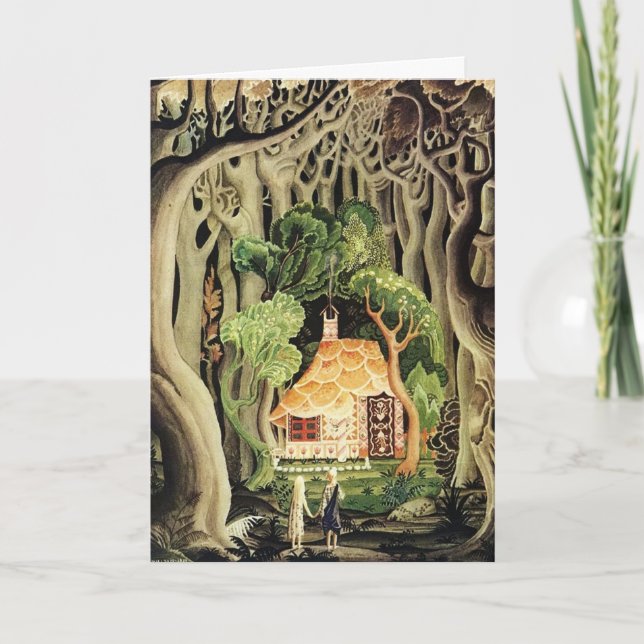 Tarjeta Kay Nielsen Hansel y Gretel (Anverso)