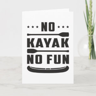 Tarjeta Kayak Canoeing Kayaking Canoe Paddle Idea de regal