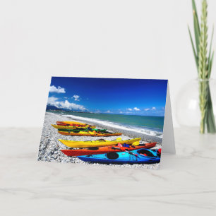 Tarjeta Kayak de verano