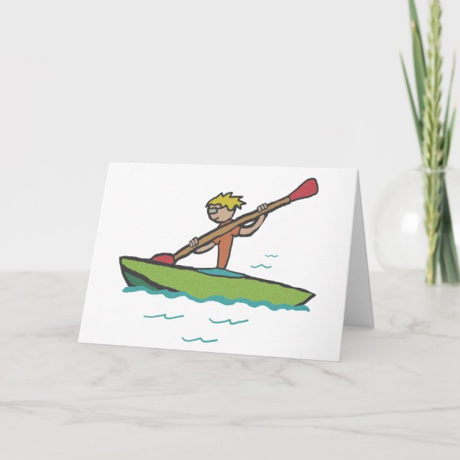 Tarjeta Kayak Kayak (Anverso)