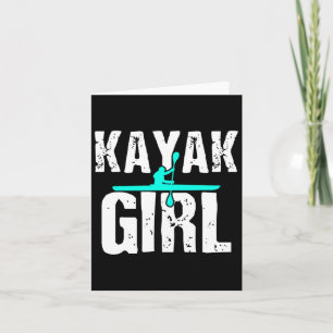 Tarjeta Kayak Kayaking Boating Gira Agua