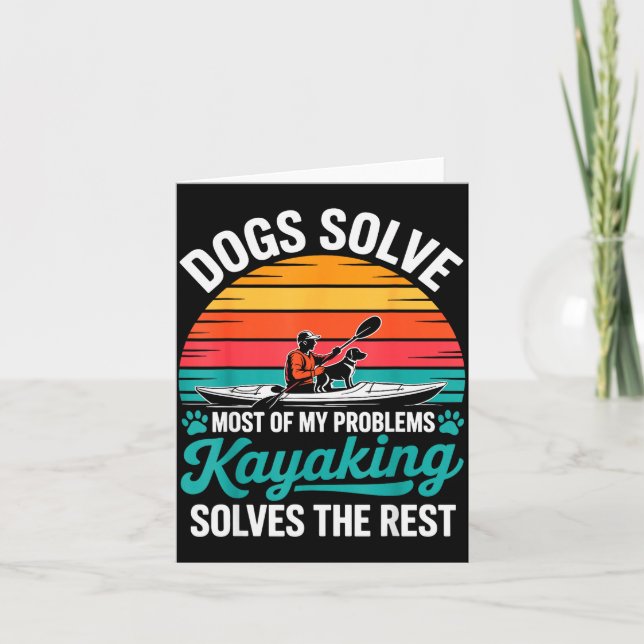 Tarjeta Kayak Novelty For Men Women Kayaker Kayaking Kayak (Anverso)