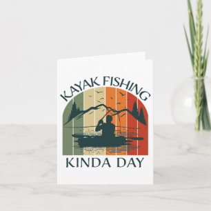 Tarjeta Kayak Pesca Kayak Bote Verano Vestimenta Gra