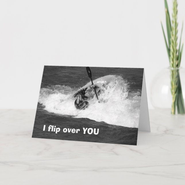 TARJETA KAYAKER: "VOY SOBRE TI" CUMPLEAÑOS VOLANDO (Anverso)