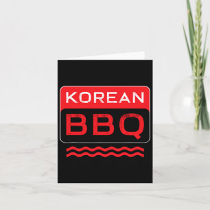 Tarjeta Kbbq Coreano Bbq Lover Cocina De Cocina Asiática