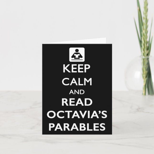 Tarjeta Keep Calm And Read Parables  (Anverso)