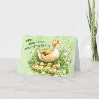 Tarjeta Keeping me in line.