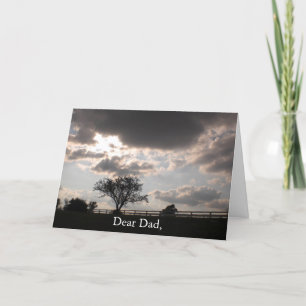 Tarjeta Keepsake conmemorativa del Día del Padre