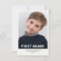 Tarjeta Keepsake de primer curso escolar