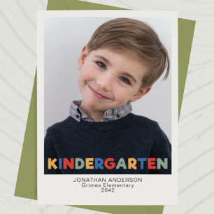 Tarjeta Keepsake para el año escolar en guardería