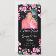 Tarjeta Keepsake para Personalizados de flores ros