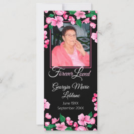 Tarjeta Keepsake para Personalizados de flores ros