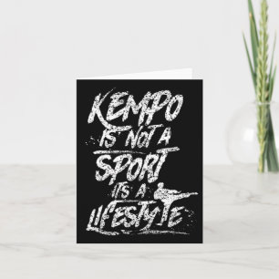 Tarjeta Kempo No Es Deporte Es Un Estilo De Vida Kenpo Sha