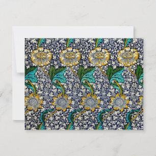 Tarjeta Kennet, patrón de William Morris (versión 2)