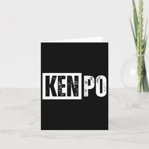 Tarjeta Kenpo Karate con problemas