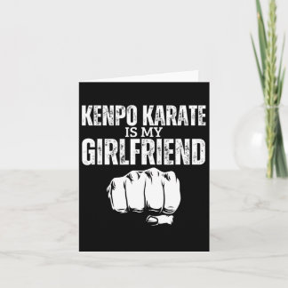 Tarjeta Kenpo Karate Es Mi Novia Funny Estadounidense Kenp