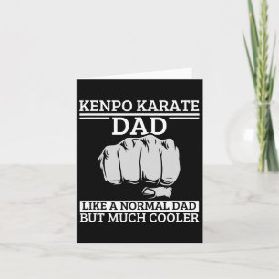 Tarjeta Kenpo Karate Papá Cita al Funny Americano Kenpo