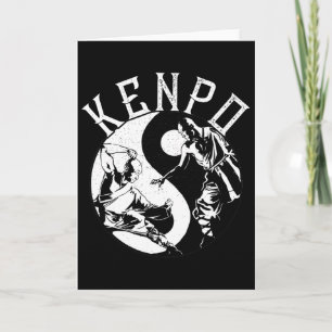Tarjeta Kenpo Yin Yang, luchador japonés de Kempo en artes
