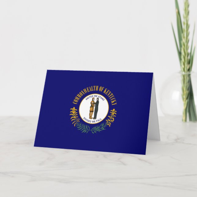 Tarjeta Kentuckian Flag, Flag of Kentucky (Anverso)