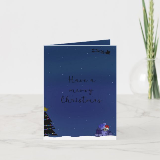 Tarjeta Kerstkaart ‘cats’ (Anverso)