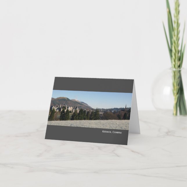 Tarjeta Keswick en Cumbria (Anverso)
