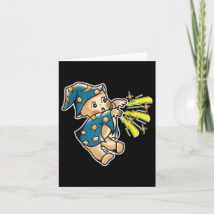 Tarjeta Kewpie Baby Wizard Tradicional Tattoo Flash