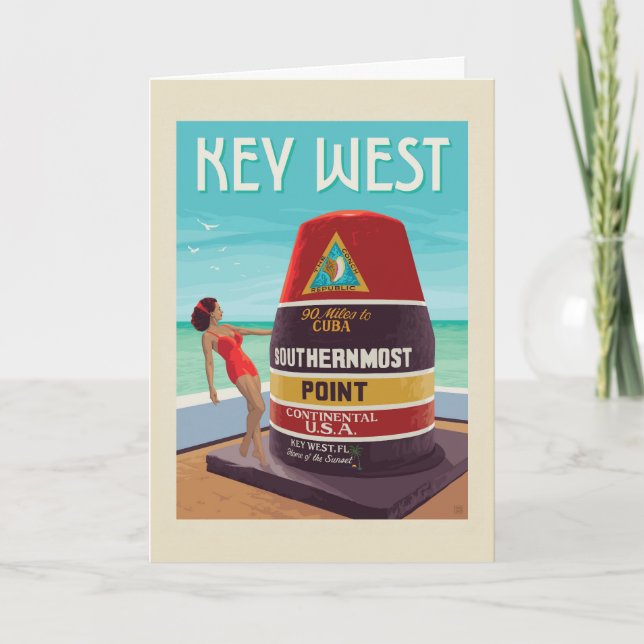 Tarjeta Key West | Florida (Anverso)