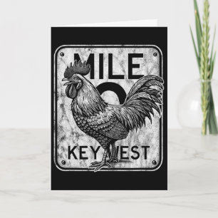 Tarjeta Key West Florida Pollo Retro Milla 0 Gallo Dist