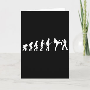 Tarjeta Kick Mma Kickboxing Boxer Boxeo Evolución Humana S