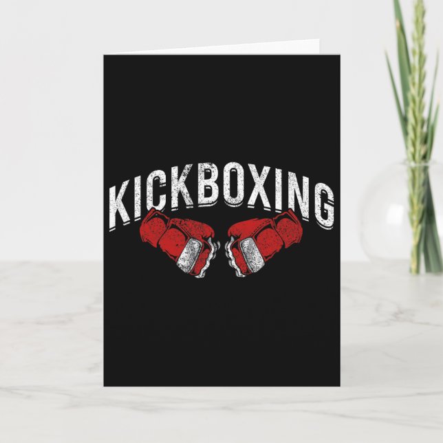 Tarjeta Kickboxer Artes Marciales Kickboxing  (Anverso)