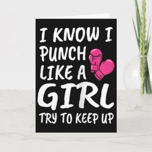 Tarjeta Kickboxer divertido - Me encanta el kickboxing 