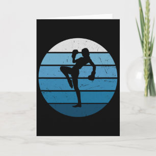 Tarjeta Kickboxer Kickboxing de mujeres Boxeo Kickbox masc