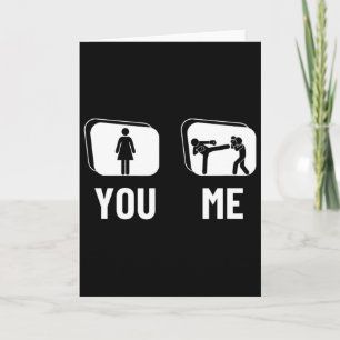 Tarjeta Kickboxer Orgulloso Divertido Mujeres Kickboxing 