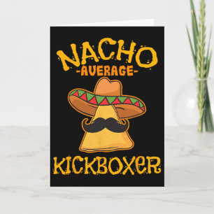 Tarjeta Kickboxer promedio nacho Cinco De Mayo patada mexi