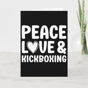 Tarjeta Kickboxing amo kickboxing kickboxer 