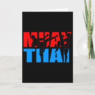 Tarjeta Kickboxing Artes Marciales Boxeo Tailandés Muay Th