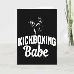 Tarjeta Kickboxing Bybe Kickboxer Karate Boxeo Mma Luchado