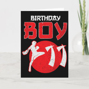 Tarjeta Kickboxing Cumpleaños 11 Años Artes Marciales Mma 