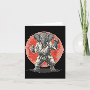 Tarjeta Kickboxing Elefante Karate Taekwondo Jiu-Jitsu MMA