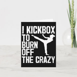 Tarjeta Kickboxing Guay Para Hombres Mujeres Kickboxer Jab