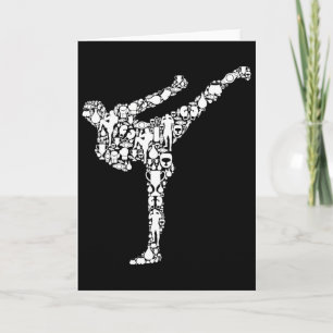 Tarjeta Kickboxing Kickboxer Karate Chicos Niños Hombres 