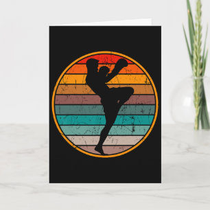 Tarjeta Kickboxing Kickboxer Muay Thai Karate Boxeo Mma