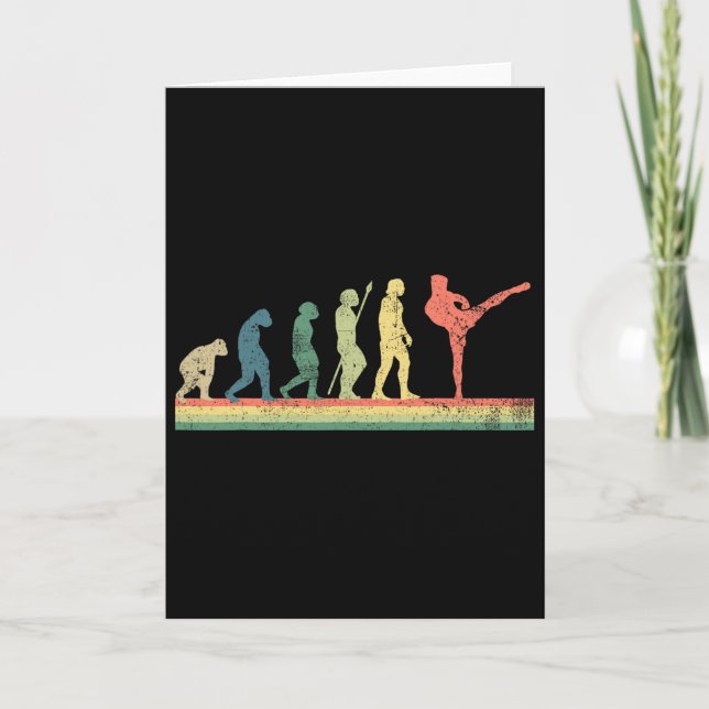 Tarjeta Kickboxing Kickboxer Retro Vintage  (Anverso)