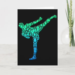 Tarjeta Kickboxing Kickboxing Taekwondo Karate Niños