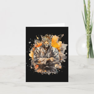 Tarjeta Kickboxing Leopardo Taekwondo Karate MMA Artes Mar