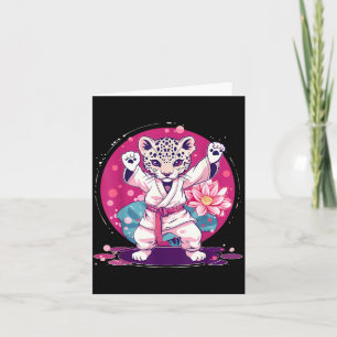 Tarjeta Kickboxing Leopardo Taekwondo Karate MMA Artes Mar