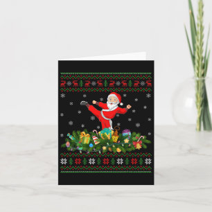 Tarjeta Kickboxing Martial Art Xmas Xmas