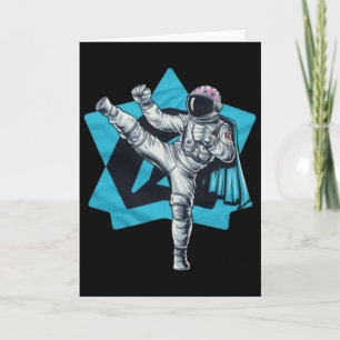 Tarjeta Kickboxing Muay Thai Taekwondo Patada Alta Diverti