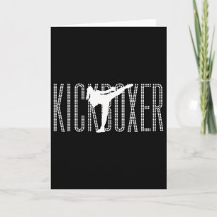 Tarjeta Kickboxing Mujeres Es Kickboxing Chica Es Mujer Ki